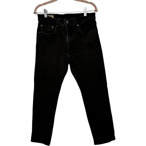 Zara Man Black Chino Pants Size 31 Cotton Textured Classic Closet Staple - Picture 7 of 9